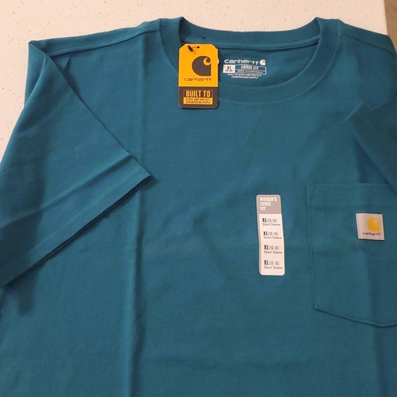 Carhartt Women’s Loose Fit Heavyweight Short-Sleeve Pocket T-Shirt XL - Picture 4 of 5